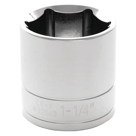 Performance Tool 1/2" Drive, 1-1/4" SAE Socket, 6 Points W32040