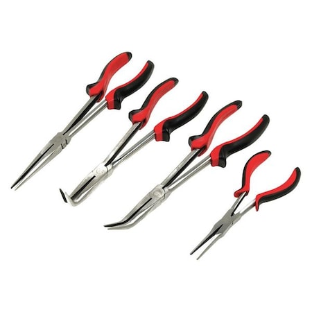 Performance Tool Long Nose Pliers Set, 4Pc W30714