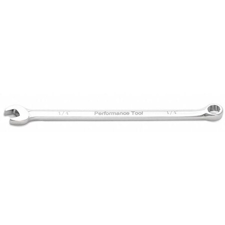 Performance Tool Full Polish Extended Combo Wrench, 1/4" W30308