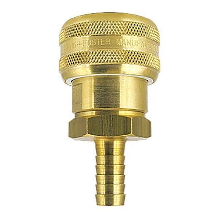 Foster Auto Socket, Hose Stem, 3/4" ID Brass FM6906
