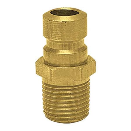 Foster Plug, 1/4" 3/8"MPT, Brass FP253
