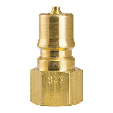 FOSTER Brass Plug, 1/4"x1/4"FPT K2B