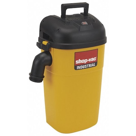Shop-Vac Wall Mount Industrial Vac, 5gal., Poly Ind Wall Mount, 1-1/2" Hose Dia. 5HM500
