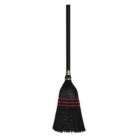 Unisan Poly Bristle Lobby Broom, 38" Handle, PK12 UNS 951BP