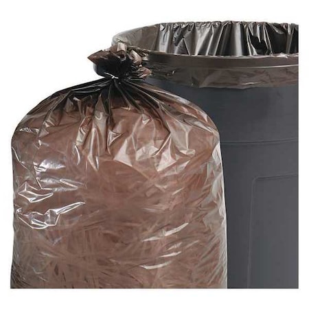 Stout 33 gal Trash Bags, 33 in x 40 in, Extra Heavy-Duty, 1.3 mil, Brown/Black T3340B13