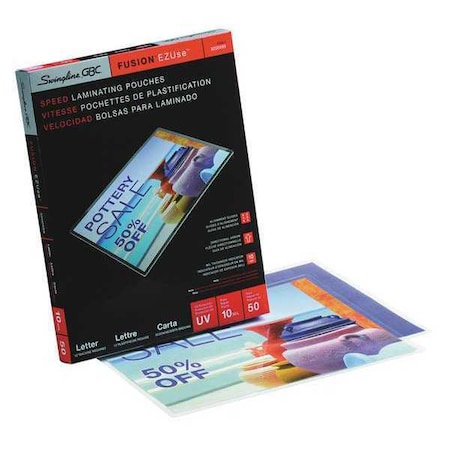 Swingline Gbc Laminating Pouches, 11.5x9, PK50 3200599