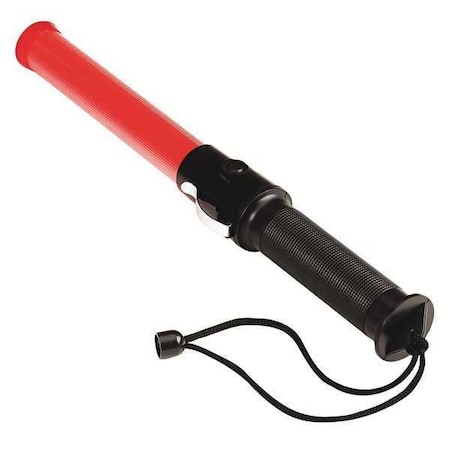 Tatco Safety Baton, LED, Red, 1 1/2x13 1/3" 25400