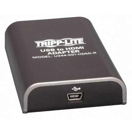 Tripp Lite USB Cable to HDMI Adapter, Black U244-001-HDMI-R