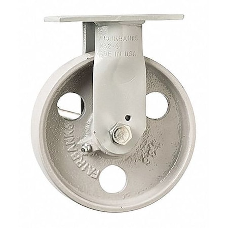 Fairbanks Casters, Semi Steel, Rigid8" N32-8-IRB