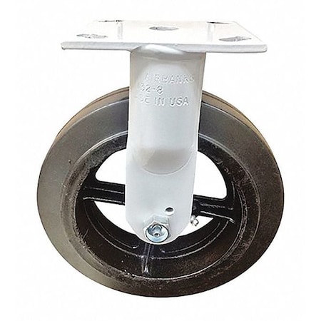 Fairbanks Casters, RubberMold-on, Rigid, 5" N32-5-RT
