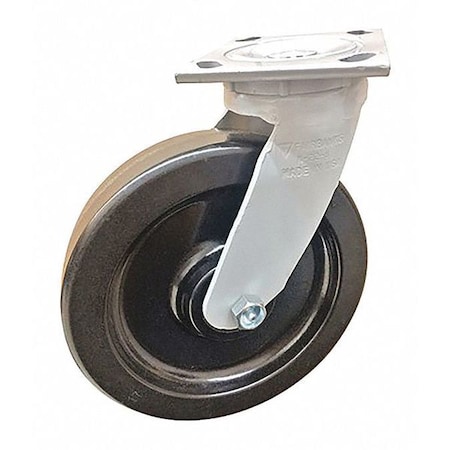 Fairbanks Casters, Phenolic, Swivel, 8" N22-8-MC