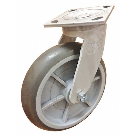 Fairbanks Casters, Thermoplastic Rubber, 8" N22-8-TPR