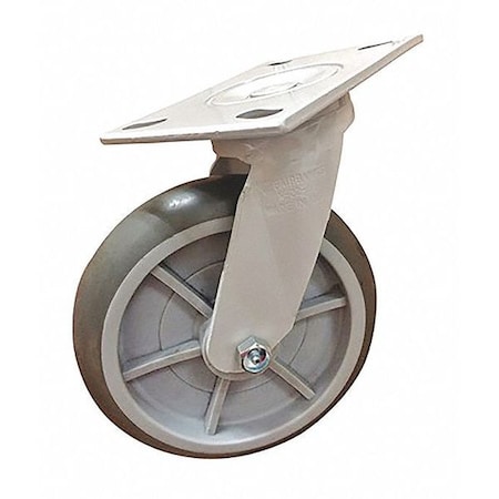 Fairbanks Caster Swivel, Thermoplastic Rubber, 4" W26-4-TPR