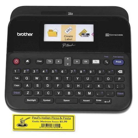 Brother P-Touch Label Maker, 24mm, Black PTD600