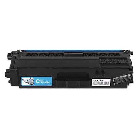Brother Brother Genuine TN336C High Yield Cyan Toner Cartridge - Laser - High Yield - 3500 Pages - Cyan - 1 Each TN336C