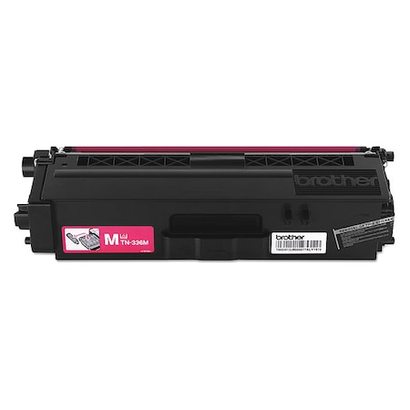 Brother Brother Genuine TN336M High Yield Magenta Toner Cartridge - Laser - High Yield - 3500 Pages - Magenta - 1 Each TN336M