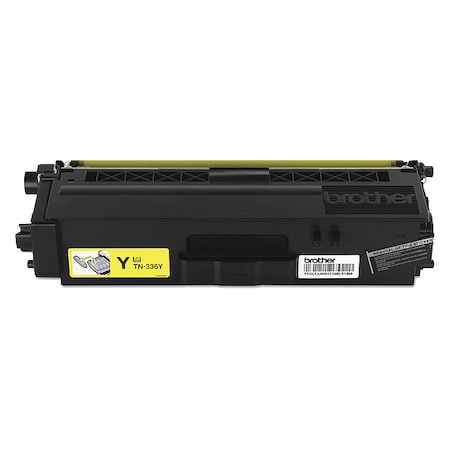 Brother Brother Genuine TN336Y High Yield Yellow Toner Cartridge - Laser - High Yield - 3500 Pages - Yellow - 1 Each TN336Y