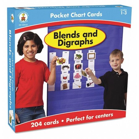 Carson Dellosa Pocket Chart, w/Cards, Game Blends CD-158153