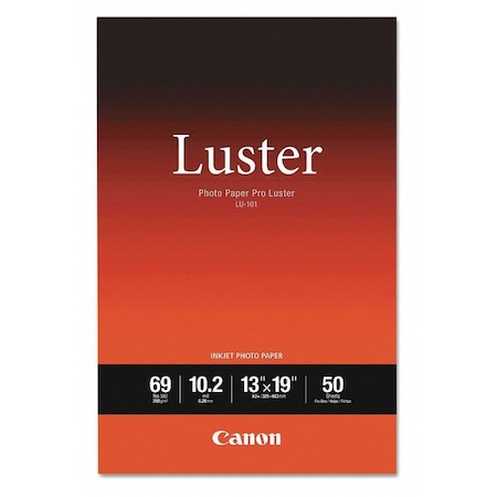 Canon Paper, Lu101, 13X19, White, PK50 6211B005