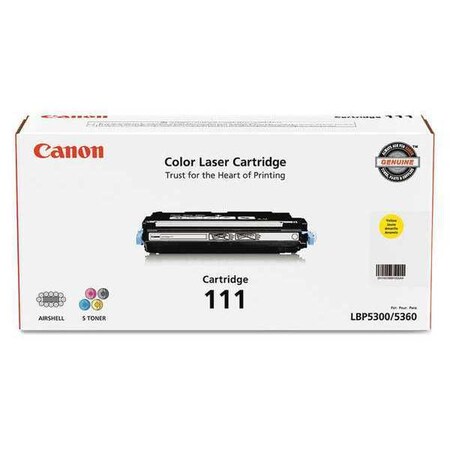 Canon Toner Cartridge, 111, Yellow 1657B001