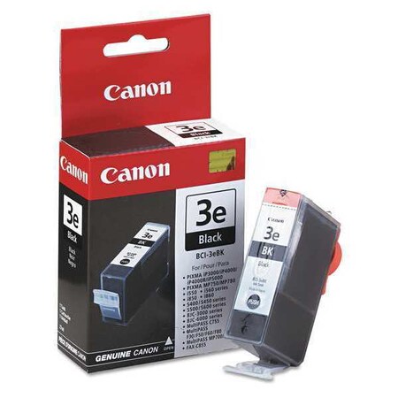 Canon Ink Cartridge, Bci-3E, Black BCI3EBK