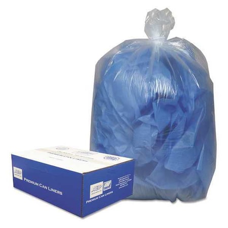 Classic Clear 55 gal - 60 gal Trash Bags, 38 in x 58 in, Heavy-Duty, 0.9 mil, Clear WEBBC60