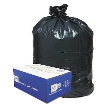 Classic 60 gal Trash Can Liners, 38 in x 58 in, Heavy-Duty, 0.9 mil, Black WEBB60