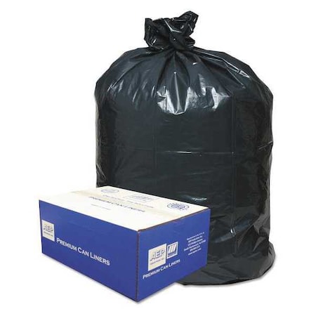 Classic 56 gal Trash Can Liners, 43 in x 47 in, Heavy-Duty, 0.9 mil, Black WEBWRM48