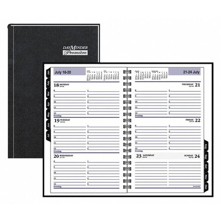 Recycled Weekly Appointment Book, Black, 4 7/8" x 8", 2012