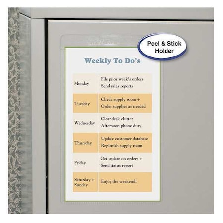 C-Line Products Shop Ticket Holder, Vinyl Seal, 5x8, PK50 70058