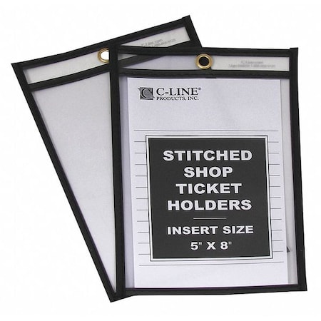 C-Line Products Holder, Shop Ticket, 2 Sides, 5x8, PK25 46058