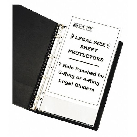C-Line Products Sheet Protector, Clear, PK50 62047