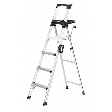 Cosco Ladder, 6 ft., Commercial, Aluminum 2061AABLD