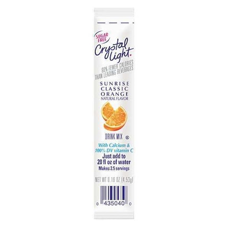 Crystal Light Sunrise Orange Juice, 0.16 oz., Ready to Drink, Sunrise Orange, 30 PK 00504