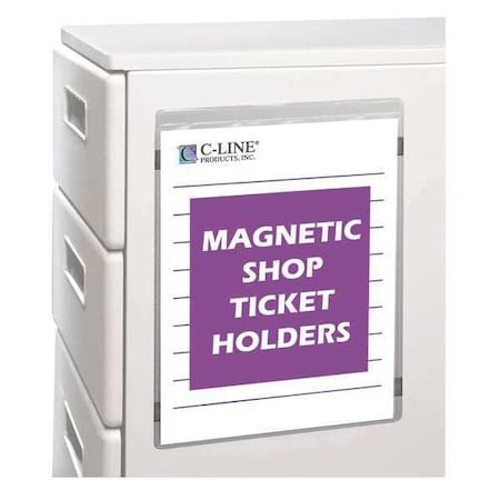 C-Line Products Ticket Holder, Magnetic Shop, 9x12, PK15 83912