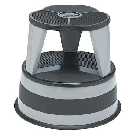 Cramer Step Stool, Step, Rolling, Slate, 2 Steps, Steel, Slate 100182