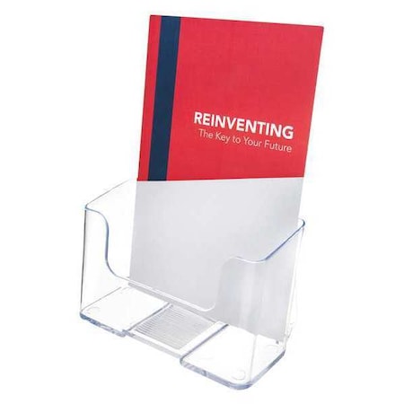 Deflecto Brochure Holder, 6x3x7, Clear 74901