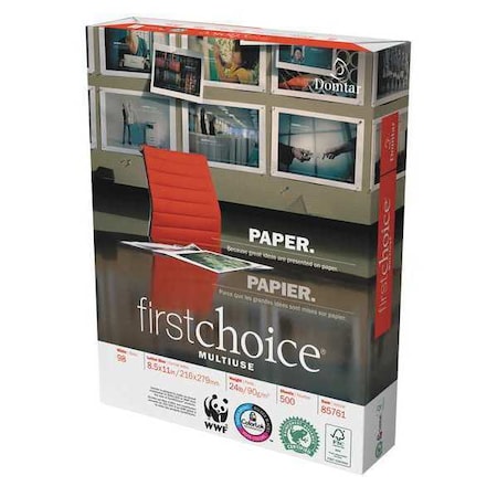 Domtar Paper, 8.5X11", 24 lb., White, PK10 85761