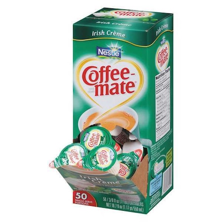 Coffee Mate Liquid Coffee Creamer, Irish Cream, 0.38 oz Mini Cups, PK200 35112CT