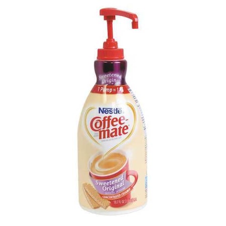 Coffee Mate Liquid Coffee Creamer, Sweetened Original, 1.5 L Pump Bottle 00050000137992