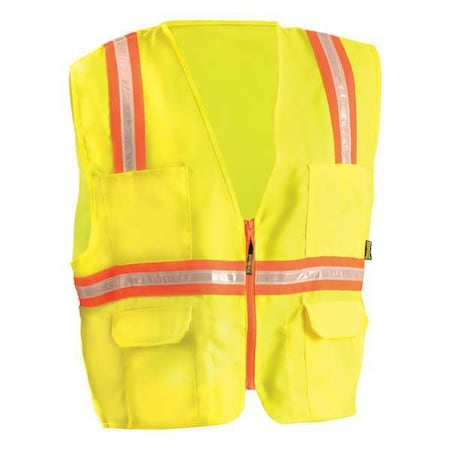 Occunomix Large Hi-Vis Non-Rated Vest, Yellow LUX-XTRANS-YL