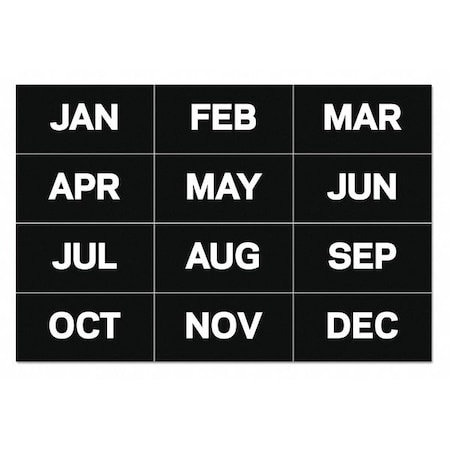Mastervision Magnets, 12Months, Black, PK12 FM1108