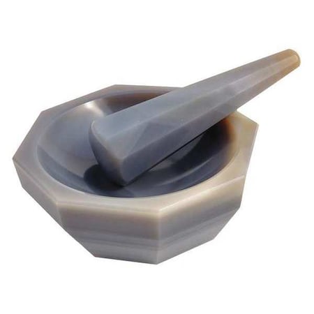 United Mortar/Pestle Set, Agate Stone, 90 mL MPA040