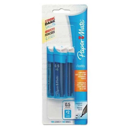 Paper Mate LeadRefills, 0.5mm, PK105 66400PP