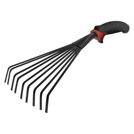 Black & Decker 9-tine Fan Rake with Moulded Handle, PK12 BD1537