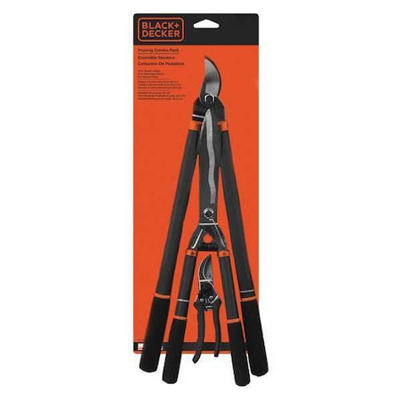 Black & Decker Pruning Combo Set, Shear n Pruner, PK6 BD1827