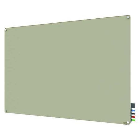 Ghent Harmony Glass Board, 4x5 ft., Radius, Gray, Glass, 48", 60", Gray HMYRN45GY