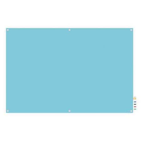 Ghent Magnetic Glass Board, 4x5 ft., Square, Blue, Glass, 48", 60", Blue HMYSM45BE