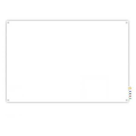 Ghent Harmony Glass Board, 4x5 ft., Square, White, Glass, 48", 60", White HMYSN45WH