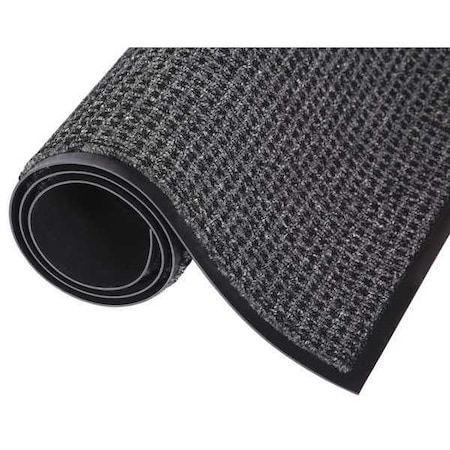 CROWN MATTING TECHNOLOGIES Carpeted Scraper/Wiper Mat, 4 ft. W x 10 ft. L OE 0410GY